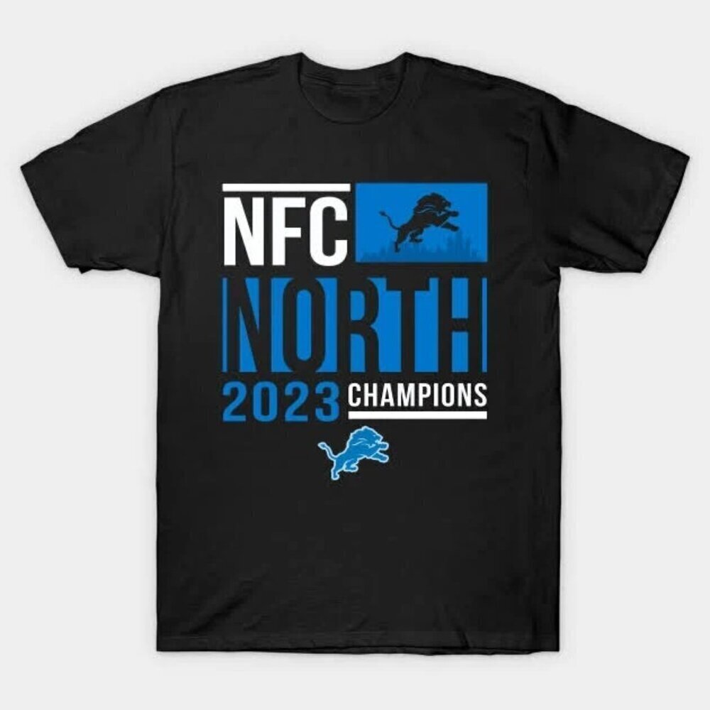 Detroit Lions NFC Champions 2023 Football Fan Classic Graphic NFL Pride T-Shirt